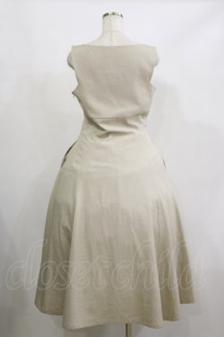 画像2: an another angelus / ハイウエストVネックジャンパースカート Free IVORY H-26-02-16-049-CA-OP-NS-ZH
