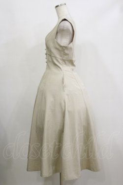 画像3: an another angelus / ハイウエストVネックジャンパースカート Free IVORY H-26-02-16-049-CA-OP-NS-ZH