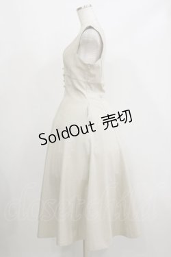 画像3: an another angelus / ハイウエストVネックジャンパースカート Free IVORY H-26-02-16-049-CA-OP-NS-ZH