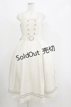 画像1: Kurumi Collaboration / マリンアカデミアジャンパースカート L アイボリー H-26-02-16-050-LO-OP-NS-ZH