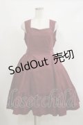 Kurumi Collaboration / ミジンコールジャンパースカート L ワイン H-26-02-16-051-LO-OP-NS-ZH