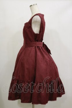 画像3: Kurumi Collaboration / ミジンコールジャンパースカート L ワイン H-26-02-16-051-LO-OP-NS-ZH