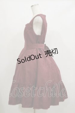 画像3: Kurumi Collaboration / ミジンコールジャンパースカート L ワイン H-26-02-16-051-LO-OP-NS-ZH