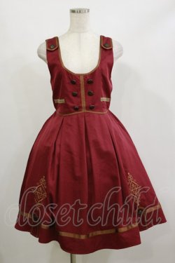 画像1: axes femme POETIQUE / Ｗ釦ミリタリージャンドレ M ワイン H-26-02-16-052-AX-OP-NS-ZH