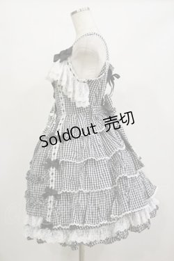 画像3: AND ROMEO / ギンガムチェックジャンパースカート Free ブラック H-26-02-16-053-LO-OP-NS-ZH