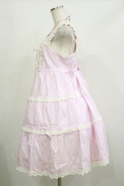 画像3: BABY,THE STARS SHINE BRIGHT / からみ3段ティアードジャンパースカート Free ピンク H-26-02-16-054-BA-OP-NS-ZH