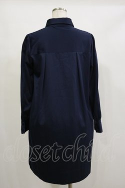画像2: Maison de FLEUR Petite Robe / シャツワンピース M ネイビー H-26-02-16-055-EL-OP-NS-ZH