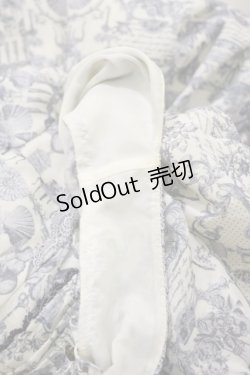 画像4: axes femme / アンティーク調ワンピース M オフ/ブルー H-26-02-16-057-AX-OP-NS-ZH