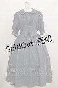 m petit by misako / MSKストライプフレアワンピース M グレー H-26-02-16-065-LO-OP-NS-ZH