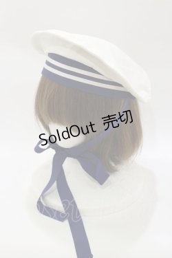 画像1: metamorphose / セーラーベレー（配色）  オフ/ネイビー H-26-02-16-076-ME-AC-NS-ZH