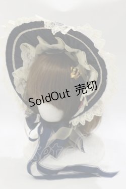画像1: BABY,THE STARS SHINE BRIGHT / Doll Coronet Aria ボンネット  ネイビー H-26-02-16-079-BA-AC-NS-ZH