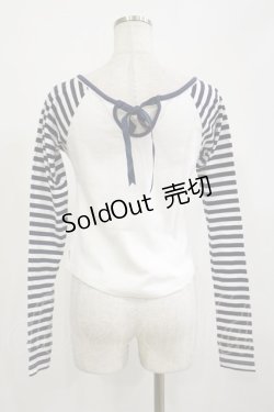 画像2: ALICE and the PIRATES / マリンロゴボーダーカットソー Free オフ/ネイビー H-26-02-16-008-PA-TO-NS-ZH