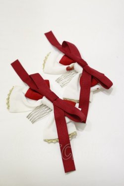 画像1: metamorphose / 乙女の白昼夢リボンコーム  オフ H-26-02-16-082-ME-AC-NS-ZH