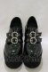 画像1: Bubbles / ダブルバックル厚底シューズ 36/22.5cm~23.0cm ブラック H-26-02-16-084-CA-SH-NS-ZH (1)