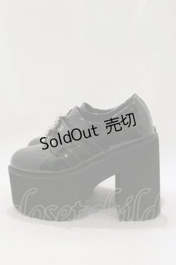 画像2: Bubbles / ダブルバックル厚底シューズ 36/22.5cm~23.0cm ブラック H-26-02-16-084-CA-SH-NS-ZH