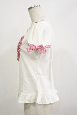 画像3: Angelic Pretty / ギンガムHeartカットソー Free オフ/レッド H-26-02-16-009-AP-TO-NS-ZH