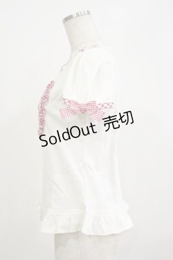 画像3: Angelic Pretty / ギンガムHeartカットソー Free オフ/レッド H-26-02-16-009-AP-TO-NS-ZH