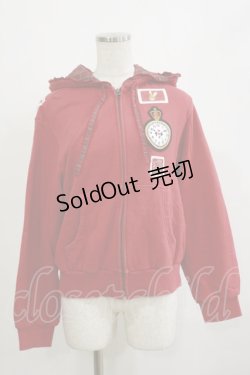 画像1: PINK HOUSE / ワッペンパーカー Free レッド H-26-02-16-011-LO-TO-NS-ZH