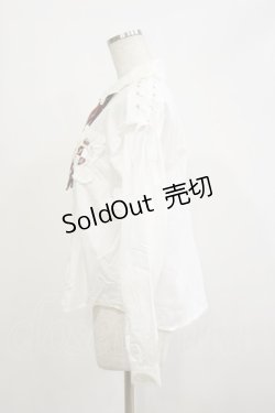 画像3: Secret Honey / チェックネクタイ付きブラウス Free オフ/レッド H-26-02-16-012-CA-BL-NS-ZH