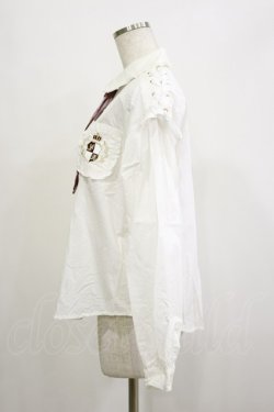 画像3: Secret Honey / チェックネクタイ付きブラウス Free オフ/ピンク H-26-02-16-013-CA-BL-NS-ZH