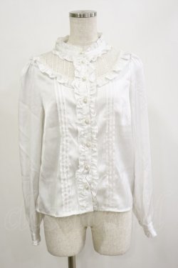 画像1: Amavel / レース切替ブラウス Free オフ H-26-02-16-015-CA-BL-NS-ZH