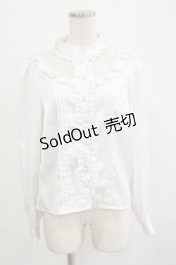 画像1: Amavel / レース切替ブラウス Free オフ H-26-02-16-015-CA-BL-NS-ZH