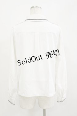 画像2: Amavel / Wanderlands Emblemシャツブラウス Free オフ H-26-02-16-016-CA-BL-NS-ZH