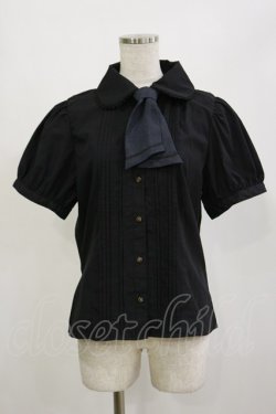 画像1: Kurumi Collaboration / マリンアカデミアブラウス L ブラック H-26-02-16-017-LO-BL-NS-ZH