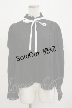 画像1: Eri Aino's Collection / シャーロットの水曜日ブラウス L ブラック H-26-02-16-019-LO-BL-NS-ZH