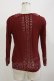 画像2: axes femme / 透かしカーディガン M ワイン H-26-02-16-022-AX-TO-NS-ZH (2)