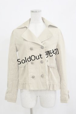 画像1: axes femme / ダブルボタンジャケット M ベージュ H-26-02-16-023-AX-JA-NS-ZH