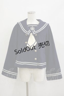 画像1: Amavel / セーラーショートコート Free ネイビー H-26-02-16-025-CA-CO-NS-ZH