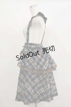 画像3: axes femme kawaii / ペプラム付きスカート M ブラウン H-26-02-16-027-AX-SK-NS-ZH