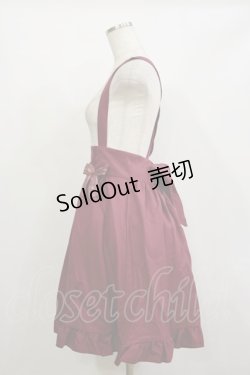 画像3: Amavel / ロゴリボンサスペンダースカート Free ワイン H-26-02-16-028-CA-SK-NS-ZH