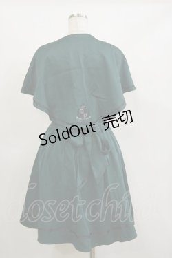 画像2: Amavel / Wanderlands Emblemケープ付スカート Free グリーン H-26-02-16-031-CA-SK-NS-ZH