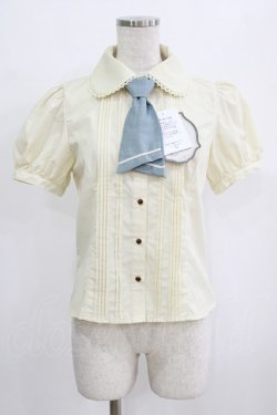 画像1: Kurumi Collaboration / マリンアカデミアブラウス S アイボリー×サックス H-26-02-17-001-GO-BL-KB-ZH