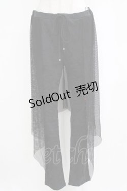 画像1: PUNK RAVE / Goth black flame leggings 4XL 黒 H-26-02-17-024-PU-PA-AK-ZH