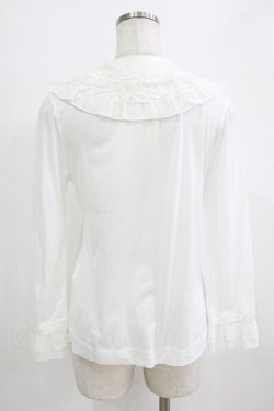 画像3: Jane Marple / フリルカットソーカーディガン  オフホワイト H-26-02-17-026-JM-TO-KB-ZH