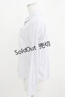 画像2: Jane Marple Dans Le Salon / ストライプブラウス  サックス H-26-02-17-027-JM-BL-KB-ZH