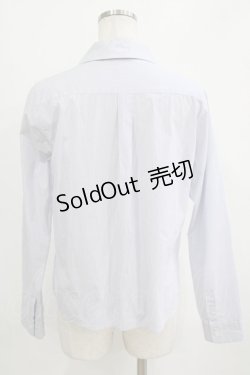 画像3: Jane Marple Dans Le Salon / ストライプブラウス  サックス H-26-02-17-027-JM-BL-KB-ZH