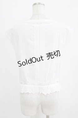 画像3: Jane Marple Dans Le Salon / レースピンタックブラウス  ホワイト H-26-02-17-029-JM-BL-KB-ZH