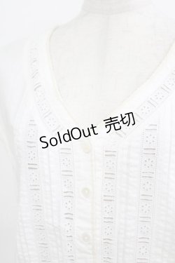 画像5: Jane Marple Dans Le Salon / レースピンタックブラウス  ホワイト H-26-02-17-029-JM-BL-KB-ZH