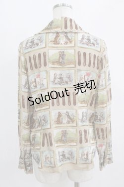 画像3: Jane Marple / ラングドシャショコラブラウス  ライトベージュ H-26-02-17-030-JM-BL-KB-ZH