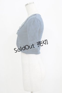 画像2: Shirley Temple / 透かし編みボレロ 160 ブルー H-26-02-17-032-ET-TO-KB-ZH