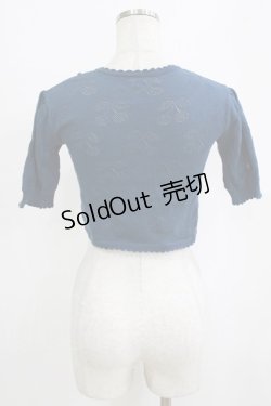 画像3: Shirley Temple / 透かし編みボレロ 160 ブルー H-26-02-17-032-ET-TO-KB-ZH