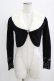 画像1: Shirley Temple / ファーカラーニットボレロ 160 ブラック×ホワイト H-26-02-17-033-ET-TO-KB-ZH (1)