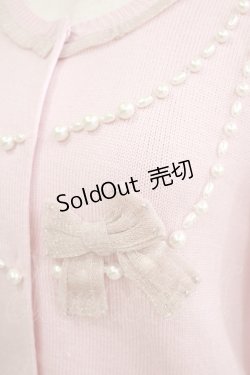 画像4: Shirley Temple / リボンパールカーディガン 160 ピンク H-26-02-17-034-ET-TO-KB-ZH