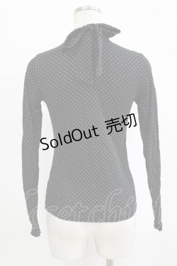 画像3: Emily Temple cute / バックリボンドットハイネックカットソー  ブラック H-26-02-17-035-ET-TO-KB-ZH