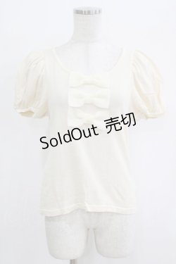 画像1: Emily Temple cute / トリプルリボントップス  アイボリー H-26-02-17-037-ET-TO-KB-ZH