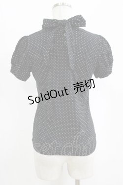 画像3: Emily Temple cute / バックリボンハイネックパフカットソー  ブラック H-26-02-17-038-ET-TO-KB-ZH
